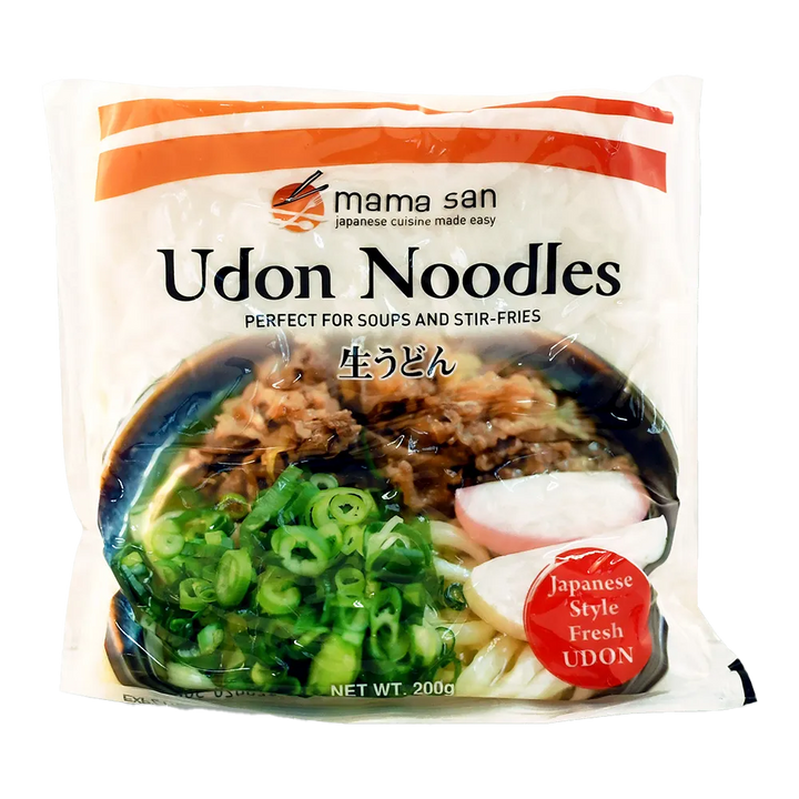 Mama San Udon Noodles | Auckland Grocery Delivery Get Mama San Udon Noodles delivered to your doorstep by your local Auckland grocery delivery. Shop Paddock To Pantry. Convenient online food shopping in NZ | Grocery Delivery Auckland | Grocery Delivery Nationwide | Fruit Baskets NZ | Online Food Shopping NZ Mama San Udon Noodles. Thick Japanese wheat noodles for soups, stir-fries & noodle bowls. Easy Asian cooking staple. NZ grocery delivery.