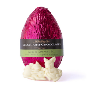 Devonport Chocolates Surprise Egg - White Chocolate with Raspberry & Pistachio | Auckland Grocery Delivery Get Devonport Chocolates Surprise Egg - White Chocolate with Raspberry & Pistachio delivered to your doorstep by your local Auckland grocery delivery. Shop Paddock To Pantry. Convenient online food shopping in NZ | Grocery Delivery Auckland | Grocery Delivery Nationwide | Fruit Baskets NZ | Online Food Shopping NZ Get a Devonport Chocolates white chocolate easter egg delivered to your door 7 days in Au