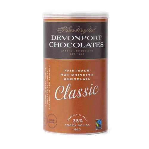 Devonport Chocolate - Classic Hot Chocolate | Auckland Grocery Delivery Get Devonport Chocolate - Classic Hot Chocolate delivered to your doorstep by your local Auckland grocery delivery. Shop Paddock To Pantry. Convenient online food shopping in NZ | Grocery Delivery Auckland | Grocery Delivery Nationwide | Fruit Baskets NZ | Online Food Shopping NZ Enjoy the warm taste of velvety smooth hot chocolate and the rich aroma of finely roasted cocoa beans. Perfect for the whole family | Paddock to Pantry