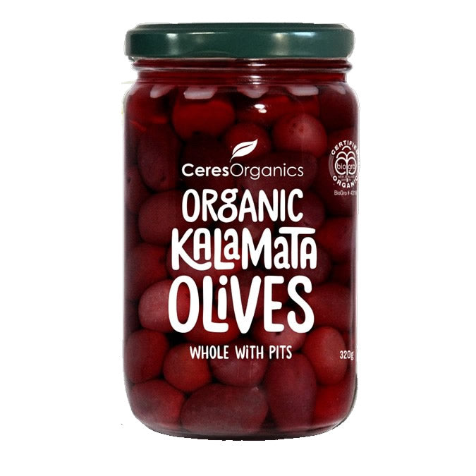 Ceres Organics Kalamata Olives 320g | Auckland Grocery Delivery Get Ceres Organics Kalamata Olives 320g delivered to your doorstep by your local Auckland grocery delivery. Shop Paddock To Pantry. Convenient online food shopping in NZ | Grocery Delivery Auckland | Grocery Delivery Nationwide | Fruit Baskets NZ | Online Food Shopping NZ Organic Olives, Perfect for those olive lovers! These organic olives have no preservatives, sustainably sourced and grown under the Mediterranean sun. 