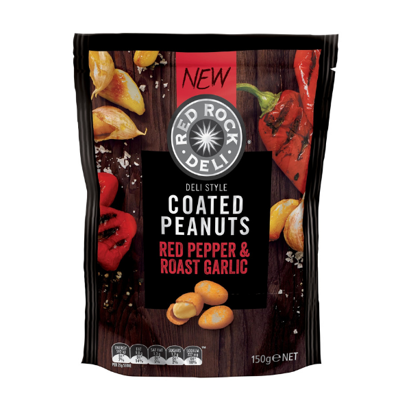 Red Rock Deli Peanuts - Red Pepper & Roast Garlic | Auckland Grocery Delivery Get Red Rock Deli Peanuts - Red Pepper & Roast Garlic delivered to your doorstep by your local Auckland grocery delivery. Shop Paddock To Pantry. Convenient online food shopping in NZ | Grocery Delivery Auckland | Grocery Delivery Nationwide | Fruit Baskets NZ | Online Food Shopping NZ Available for delivery to your doorstep with Paddock To Pantry’s Auckland Grocery Delivery. Online shopping made easy in NZ