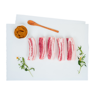Pork Belly Strips Skin On Boneless NZ