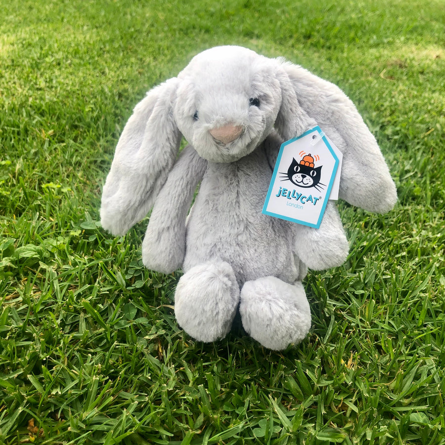 Jellycat Bashful Grey Bunny | Auckland Grocery Delivery Get Jellycat Bashful Grey Bunny delivered to your doorstep by your local Auckland grocery delivery. Shop Paddock To Pantry. Convenient online food shopping in NZ | Grocery Delivery Auckland | Grocery Delivery Nationwide | Fruit Baskets NZ | Online Food Shopping NZ Jellycat is the most irresistible bunny in all the land! With it's long floppy ears and super soft fur the Silver Bashful Bunny is perfect for all. 