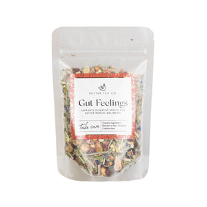 Better Tea Co. - Gut Feelings Tea Pouch | Auckland Grocery Delivery Get Better Tea Co. - Gut Feelings Tea Pouch delivered to your doorstep by your local Auckland grocery delivery. Shop Paddock To Pantry. Convenient online food shopping in NZ | Grocery Delivery Auckland | Grocery Delivery Nationwide | Fruit Baskets NZ | Online Food Shopping NZ Get Better Tea Co delivered to your door 7 days in Auckland or NZ wide overnight with Paddock To Pantry. We specialise in groceries, gift baskets, fruit baskets, corpo