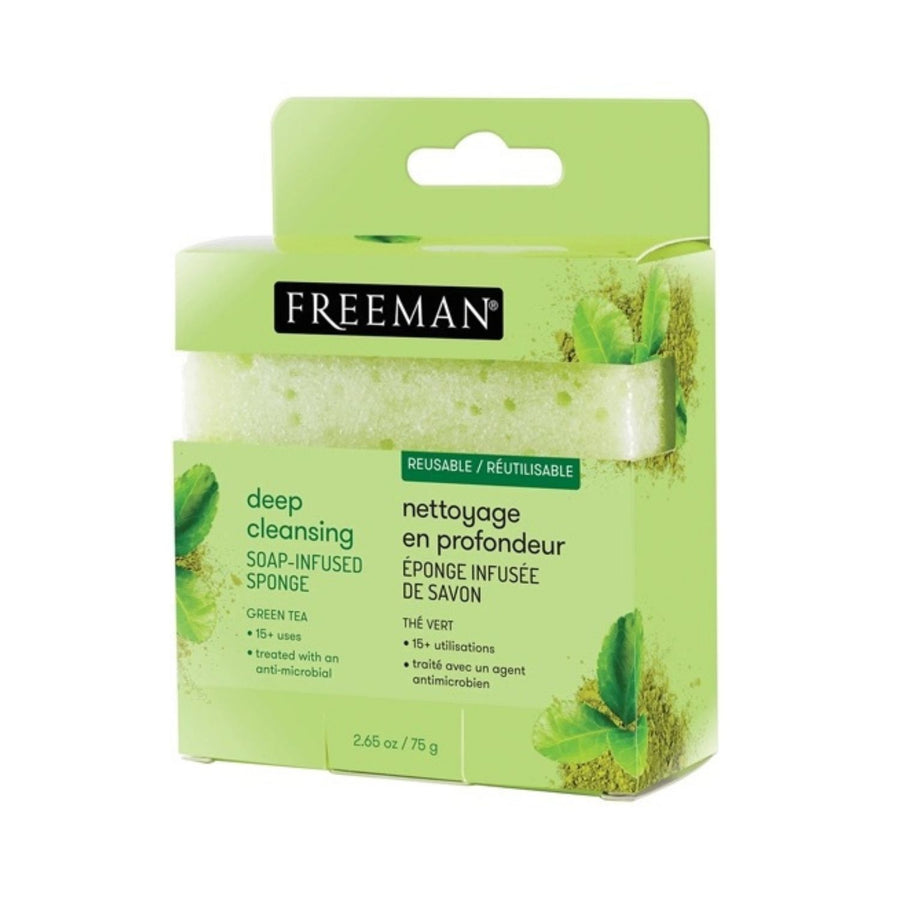 Freeman Soap Infused Sponge - Deep Cleansing Green Tea | Auckland Grocery Delivery Get Freeman Soap Infused Sponge - Deep Cleansing Green Tea delivered to your doorstep by your local Auckland grocery delivery. Shop Paddock To Pantry. Convenient online food shopping in NZ | Grocery Delivery Auckland | Grocery Delivery Nationwide | Fruit Baskets NZ | Online Food Shopping NZ Infused Green Tea body wash to help soften and moisturise skin. Paddock To Pantry is your karaka based Gourmet Grocery Store specialising