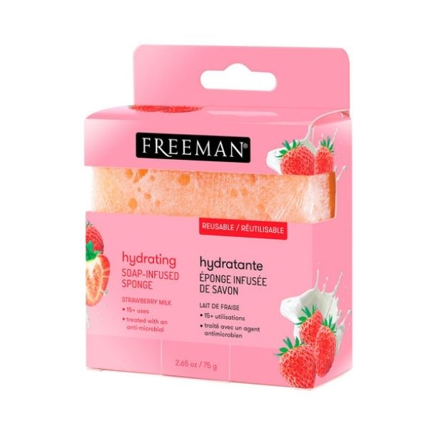 Freeman Soap Infused Sponge - Hydrating Strawberry | Auckland Grocery Delivery Get Freeman Soap Infused Sponge - Hydrating Strawberry delivered to your doorstep by your local Auckland grocery delivery. Shop Paddock To Pantry. Convenient online food shopping in NZ | Grocery Delivery Auckland | Grocery Delivery Nationwide | Fruit Baskets NZ | Online Food Shopping NZ Hydrating Body Wash Soap & sponge in one! Get all your grocery and gifting needs delivered to your door 7 days with our Grocery Delivery Auckland