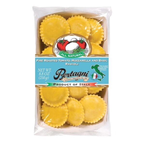 Bertagni Tomato & Mozzarella Ravioli | Auckland Grocery Delivery Get Bertagni Tomato & Mozzarella Ravioli delivered to your doorstep by your local Auckland grocery delivery. Shop Paddock To Pantry. Convenient online food shopping in NZ | Grocery Delivery Auckland | Grocery Delivery Nationwide | Fruit Baskets NZ | Online Food Shopping NZ Simplicity of Italian cuisine, the fresh filled pasta are simple to prepare, ensuring an authentic Italian meal on the table in minutes | Auckland Food Delivery