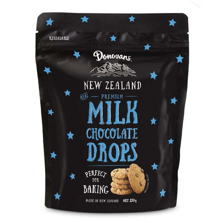 Donovan's Milk Choc Drops | Auckland Grocery Delivery Get Donovan's Milk Choc Drops delivered to your doorstep by your local Auckland grocery delivery. Shop Paddock To Pantry. Convenient online food shopping in NZ | Grocery Delivery Auckland | Grocery Delivery Nationwide | Fruit Baskets NZ | Online Food Shopping NZ Donovan's Baking Milk Chocolate Drops delivered to your doorstep with Auckland grocery delivery from Paddock To Pantry. Convenient online food shopping in NZ