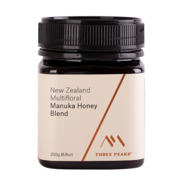 Three Peaks Manuka Honey Blend 250g | Auckland Grocery Delivery Get Three Peaks Manuka Honey Blend 250g delivered to your doorstep by your local Auckland grocery delivery. Shop Paddock To Pantry. Convenient online food shopping in NZ | Grocery Delivery Auckland | Grocery Delivery Nationwide | Fruit Baskets NZ | Online Food Shopping NZ Three Peaks Manuka Honey Blend 250g is blooming with the sweet taste of summer. This exquisite blend brings together the natural wellness properties of Manuka honey with natur