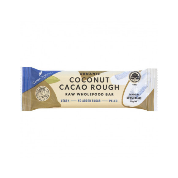 Ceres Organics Raw Wholefood Bar - Coconut Cacao Rough | Auckland Grocery Delivery Get Ceres Organics Raw Wholefood Bar - Coconut Cacao Rough delivered to your doorstep by your local Auckland grocery delivery. Shop Paddock To Pantry. Convenient online food shopping in NZ | Grocery Delivery Auckland | Grocery Delivery Nationwide | Fruit Baskets NZ | Online Food Shopping NZ 