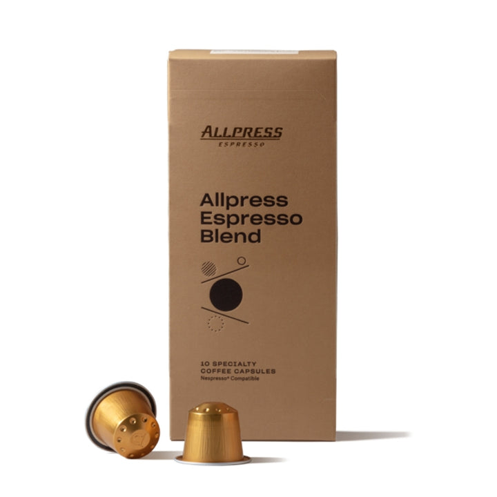 Allpress Espresso Blend Capsules | Auckland Grocery Delivery Get Allpress Espresso Blend Capsules delivered to your doorstep by your local Auckland grocery delivery. Shop Paddock To Pantry. Convenient online food shopping in NZ | Grocery Delivery Auckland | Grocery Delivery Nationwide | Fruit Baskets NZ | Online Food Shopping NZ Get Coffee Capsules Allpress Espresso Blend delivered to your door 7 days in Auckland or NZ wide overnight. Get free grocery delivery on orders over $125. 