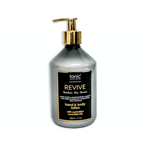 Tonic Australia Revive Hand & Body Lotion | Auckland Grocery Delivery Get Tonic Australia Revive Hand & Body Lotion delivered to your doorstep by your local Auckland grocery delivery. Shop Paddock To Pantry. Convenient online food shopping in NZ | Grocery Delivery Auckland | Grocery Delivery Nationwide | Fruit Baskets NZ | Online Food Shopping NZ 