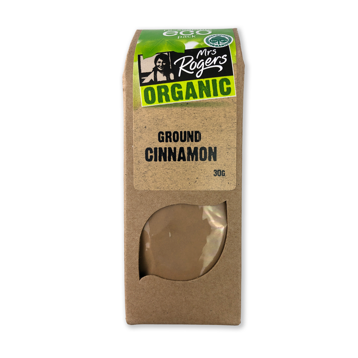 Mrs Roger Organic Ground Cinnamon | Auckland Grocery Delivery Get Mrs Roger Organic Ground Cinnamon delivered to your doorstep by your local Auckland grocery delivery. Shop Paddock To Pantry. Convenient online food shopping in NZ | Grocery Delivery Auckland | Grocery Delivery Nationwide | Fruit Baskets NZ | Online Food Shopping NZ Mrs Rogers Organic Ground Cinnamon 30g delivered to your doorstep with Auckland grocery delivery from Paddock To Pantry. Convenient online food shopping in NZ
