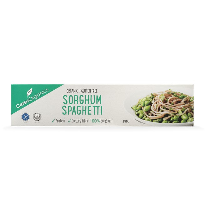 Ceres Organics Sorghum Spaghetti 250g | Auckland Grocery Delivery Get Ceres Organics Sorghum Spaghetti 250g delivered to your doorstep by your local Auckland grocery delivery. Shop Paddock To Pantry. Convenient online food shopping in NZ | Grocery Delivery Auckland | Grocery Delivery Nationwide | Fruit Baskets NZ | Online Food Shopping NZ Get Sorghum Spaghetti 250g delivered to your doorstep with Auckland grocery delivery from Paddock To Pantry. Convenient online food shopping in NZ