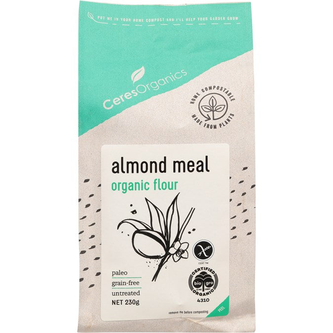 Ceres Organics Almond Meal | Auckland Grocery Delivery Get Ceres Organics Almond Meal delivered to your doorstep by your local Auckland grocery delivery. Shop Paddock To Pantry. Convenient online food shopping in NZ | Grocery Delivery Auckland | Grocery Delivery Nationwide | Fruit Baskets NZ | Online Food Shopping NZ Ceres Organics Almond Meal 230g Available for delivery to your doorstep with Paddock To Pantry’s Nationwide Grocery Delivery. Online shopping made easy in NZ