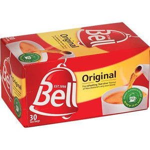 Bell Tea Bags 30 bags | Auckland Grocery Delivery Get Bell Tea Bags 30 bags delivered to your doorstep by your local Auckland grocery delivery. Shop Paddock To Pantry. Convenient online food shopping in NZ | Grocery Delivery Auckland | Grocery Delivery Nationwide | Fruit Baskets NZ | Online Food Shopping NZ Bell Tea Bags 30 Individual Bags Bell Original has been the mainstay of the iconic Kiwi morning tea for over a hundred years. | Grocery Delivery Auckland
