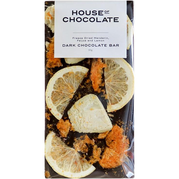 House Of Chocolate - Dark Chocolate Mandarin Feijoa & Lemon | Auckland Grocery Delivery Get House Of Chocolate - Dark Chocolate Mandarin Feijoa & Lemon delivered to your doorstep by your local Auckland grocery delivery. Shop Paddock To Pantry. Convenient online food shopping in NZ | Grocery Delivery Auckland | Grocery Delivery Nationwide | Fruit Baskets NZ | Online Food Shopping NZ 