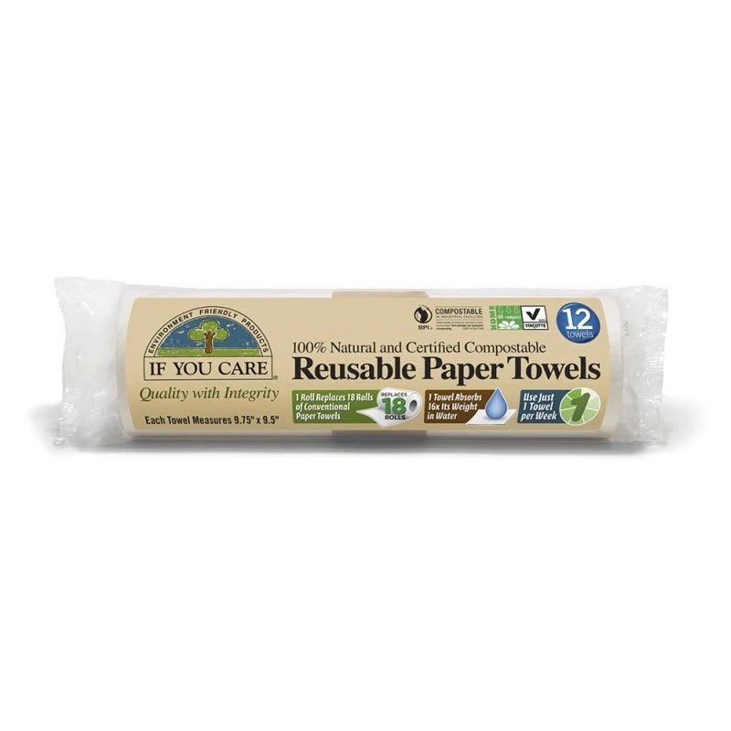 If You Care Reusable Paper Towel | Auckland Grocery Delivery Get If You Care Reusable Paper Towel delivered to your doorstep by your local Auckland grocery delivery. Shop Paddock To Pantry. Convenient online food shopping in NZ | Grocery Delivery Auckland | Grocery Delivery Nationwide | Fruit Baskets NZ | Online Food Shopping NZ 100% Natural & Compostable reusable paper towels from If You Care. Reduce your environmental impact by choosing better alternatives in the kitchen. Paddock To Pantry have a great ra